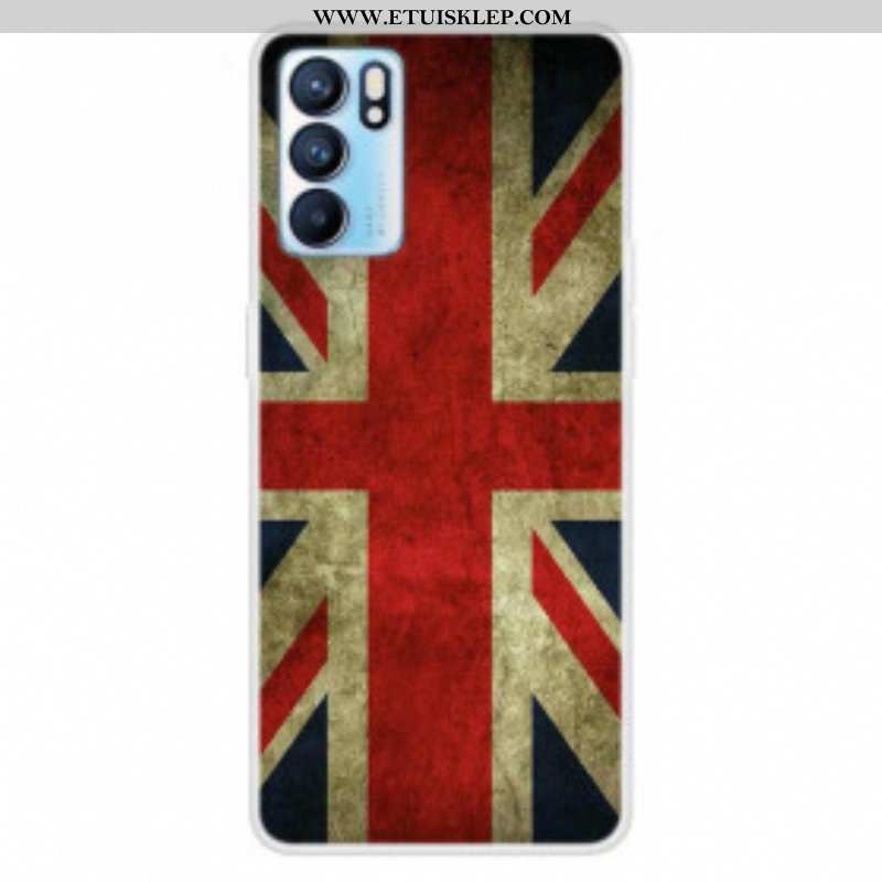 Etui do Oppo Reno 6 5G Flaga Angielska